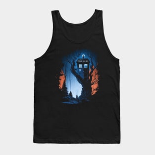 Tardis in the woods Tank Top